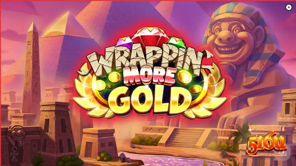 Múmia amigável coletando gemas em um slot egípcio vibrante